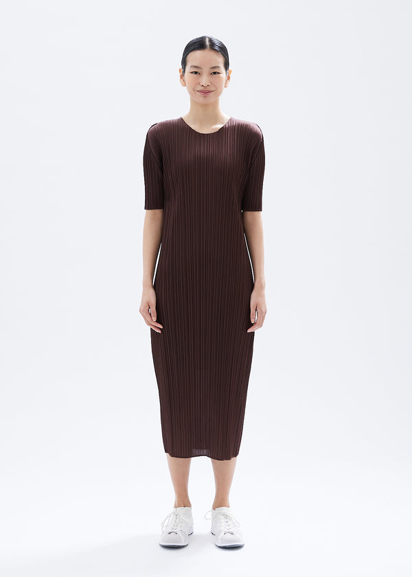 BOUQUET COLORS Dress Dark Brown