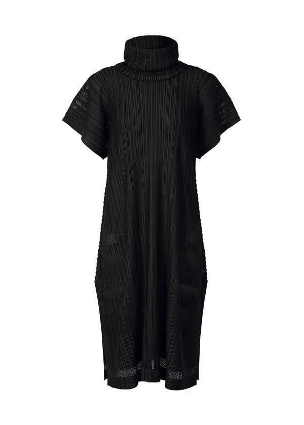 A-POC PLEATS LACE Dress Black