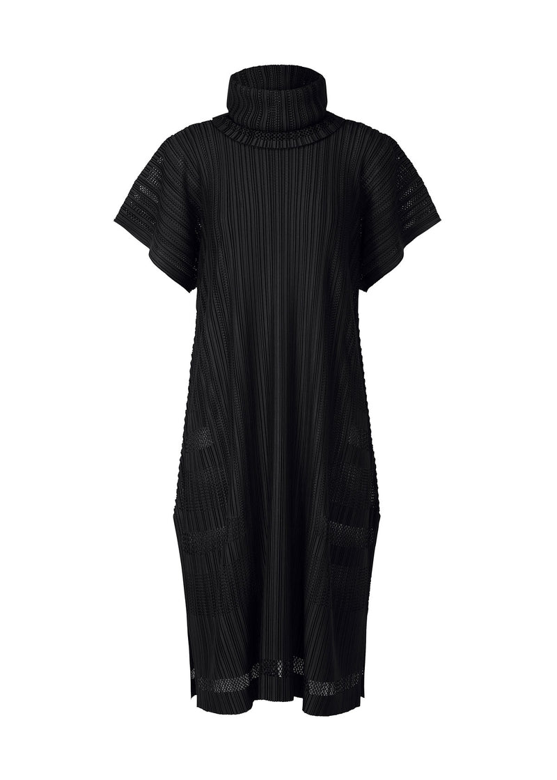 A-POC PLEATS LACE Dress Black