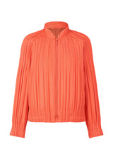PADDED PLEATS COAT Jacket Orange