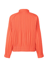 PADDED PLEATS COAT Jacket Orange
