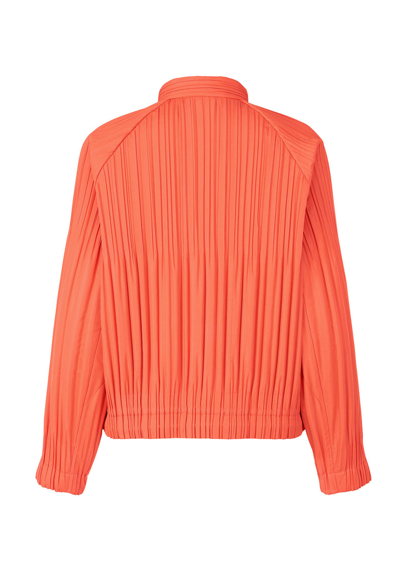 PADDED PLEATS COAT Jacket Orange