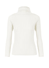 RIB PLEATS JANUARY Top White