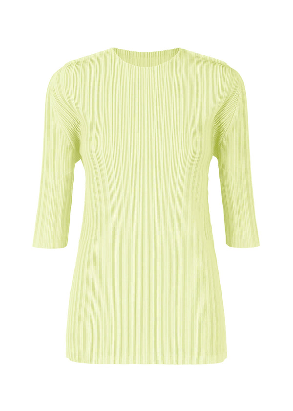 RIB PLEATS FEBRUARY Top Pale Yellow