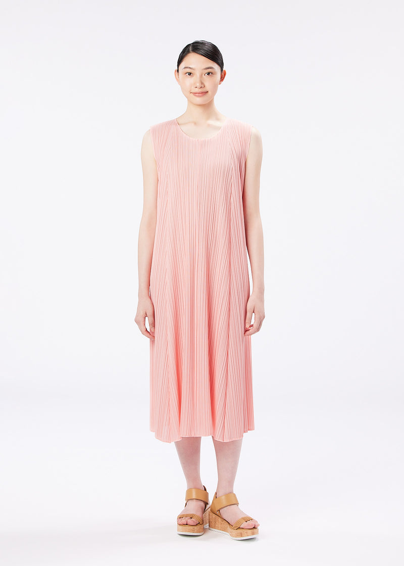 MELLOW PLEATS Dress Apricot
