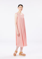 MELLOW PLEATS Dress Coral Pink