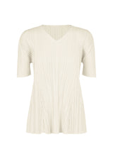 MELLOW PLEATS Top Light Beige