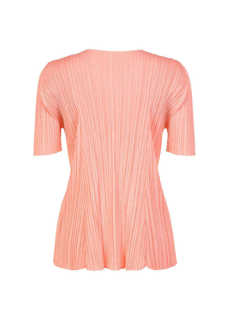 MELLOW PLEATS Top Coral Pink
