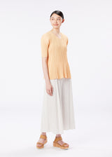 MELLOW PLEATS Top Light Beige
