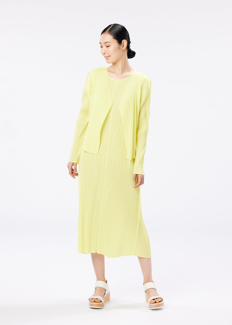 MONTHLY COLORS : MAY Cardigan Lemon Yellow | ISSEY MIYAKE ONLINE