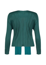 MERRY BICOLOR Cardigan Green | ISSEY MIYAKE ONLINE STORE UK