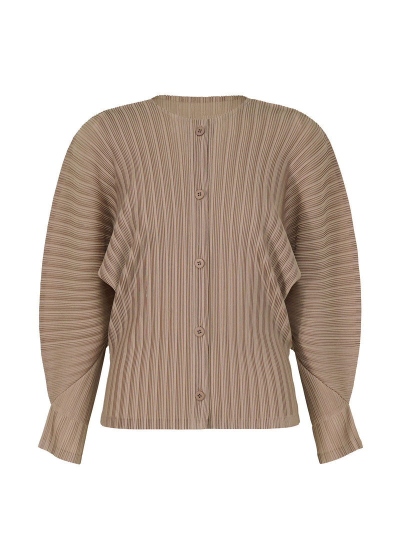 RIB PLEATS NOVEMBER Cardigan Mocha