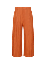 MELLOW PLEATS Trousers Burnt Orange