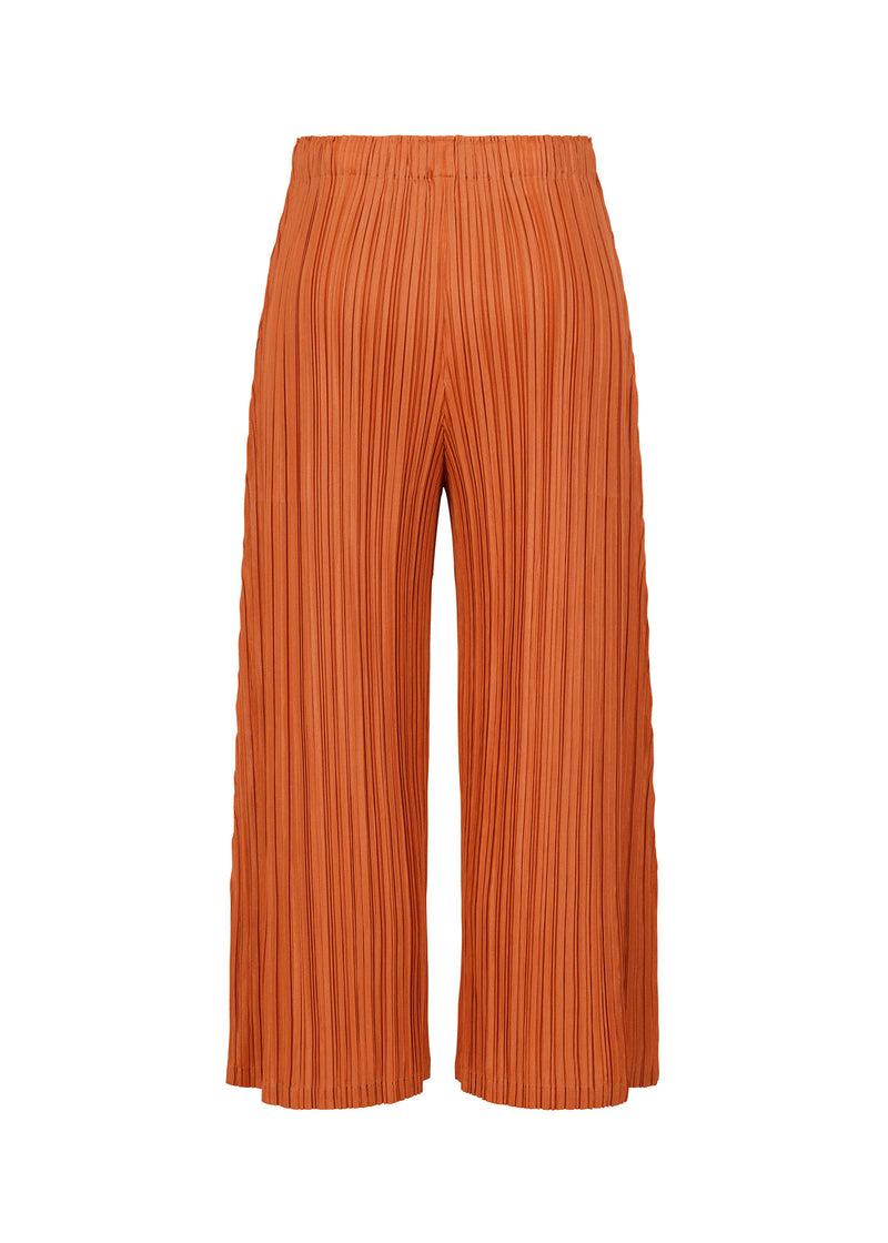 MELLOW PLEATS Trousers Burnt Orange | ISSEY MIYAKE ONLINE STORE UK