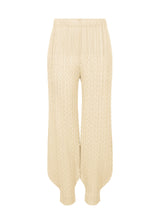 CABLE STITCH Trousers Light Beige