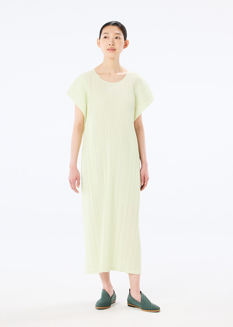 MELLOW PLEATS Dress Dark Khaki