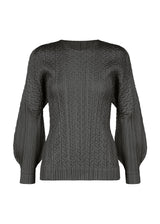 CABLE STITCH Top Ink Black
