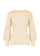 CABLE STITCH Top Light Beige