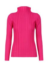 SOFT PLEATS Top Neon Pink