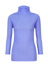 RIB PLEATS JANUARY Top Light Blue