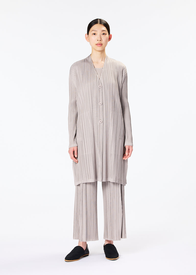 MELLOW PLEATS Coat Greige
