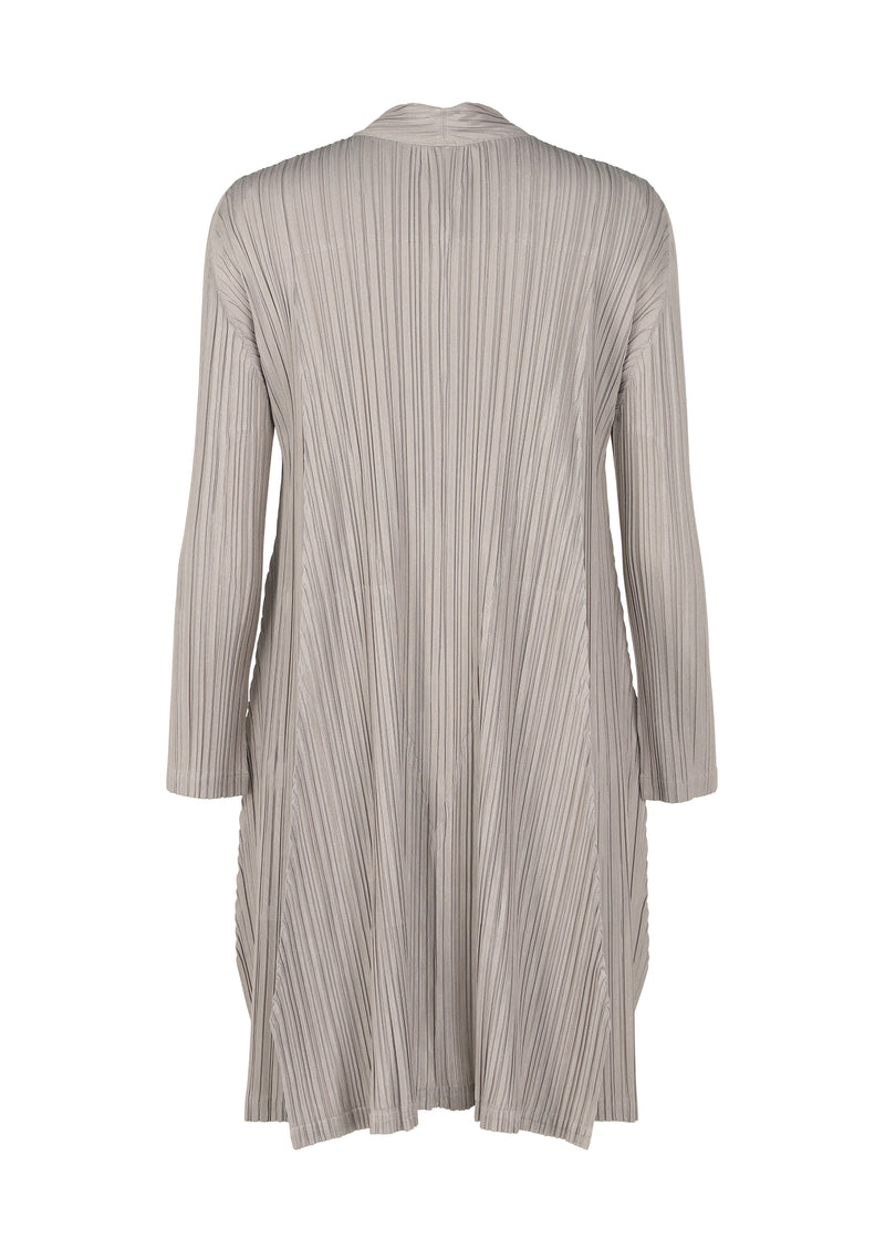 MELLOW PLEATS Coat Pink White
