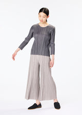 MELLOW PLEATS Trousers Pink White