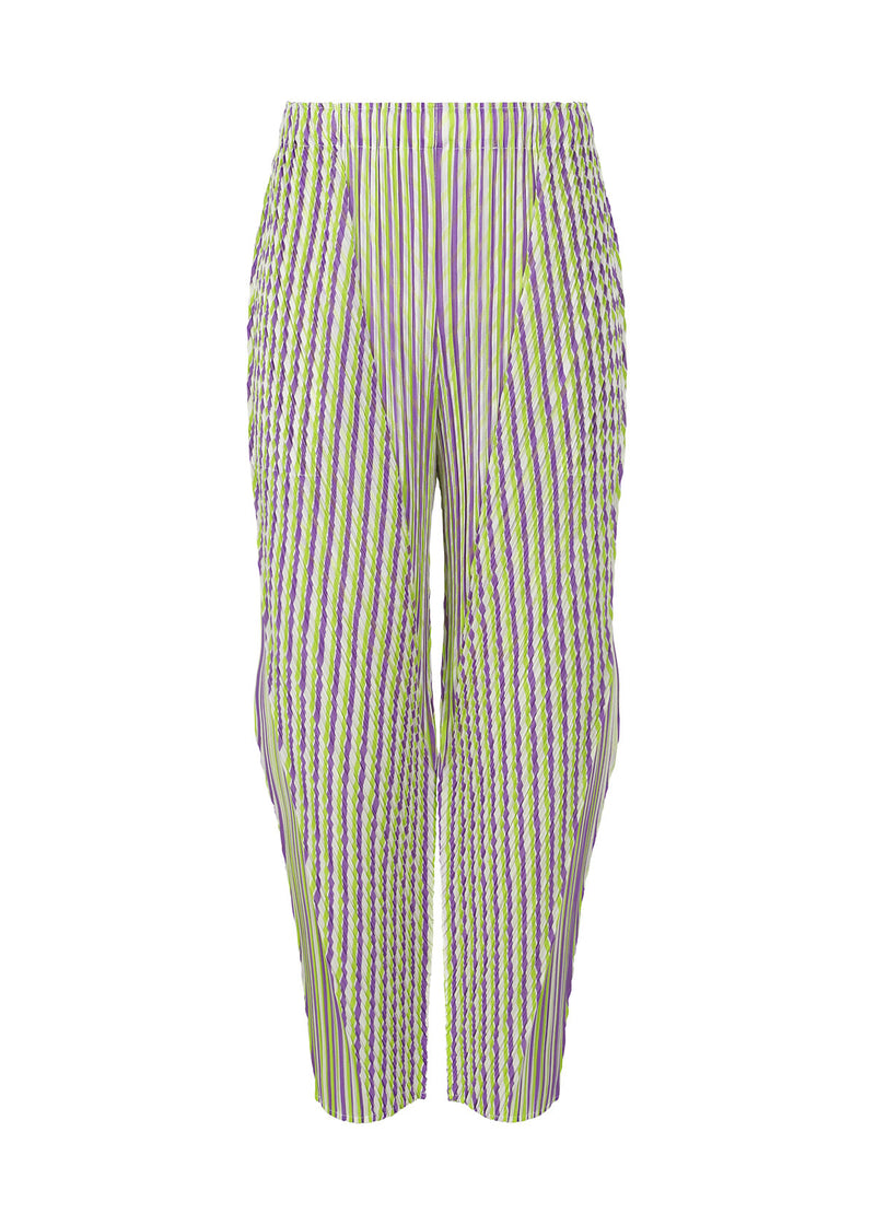 Lime green shop stripe pants