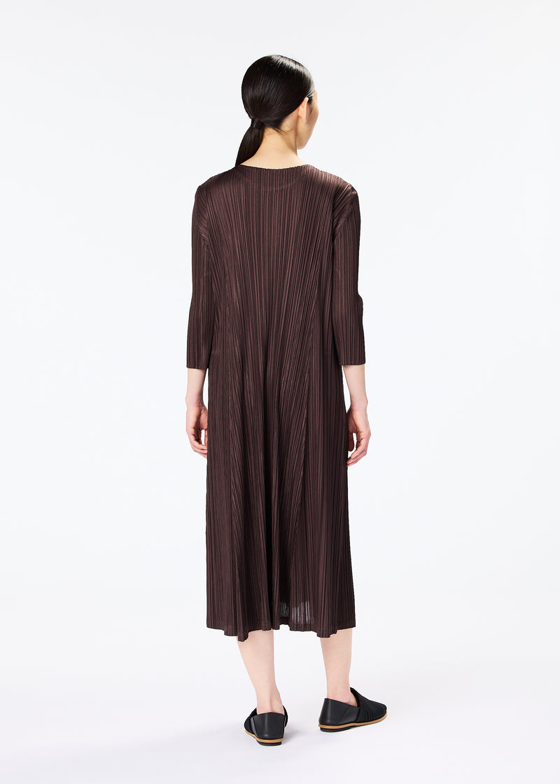 MELLOW PLEATS Dress Greige