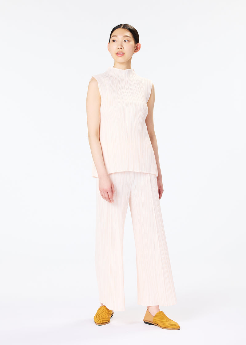 MELLOW PLEATS Top Greige