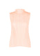 MELLOW PLEATS Top Pink White