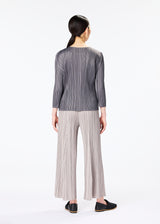 MELLOW PLEATS Top Pink White