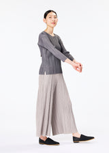 MELLOW PLEATS Top Greige