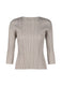 MELLOW PLEATS Top Greige