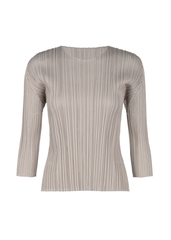 MELLOW PLEATS Top Greige