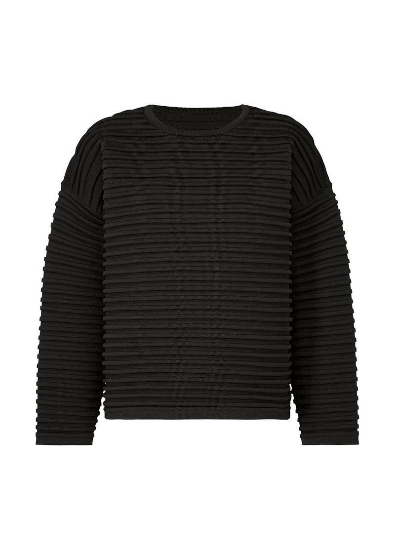 BISCUIT KNIT Top Black