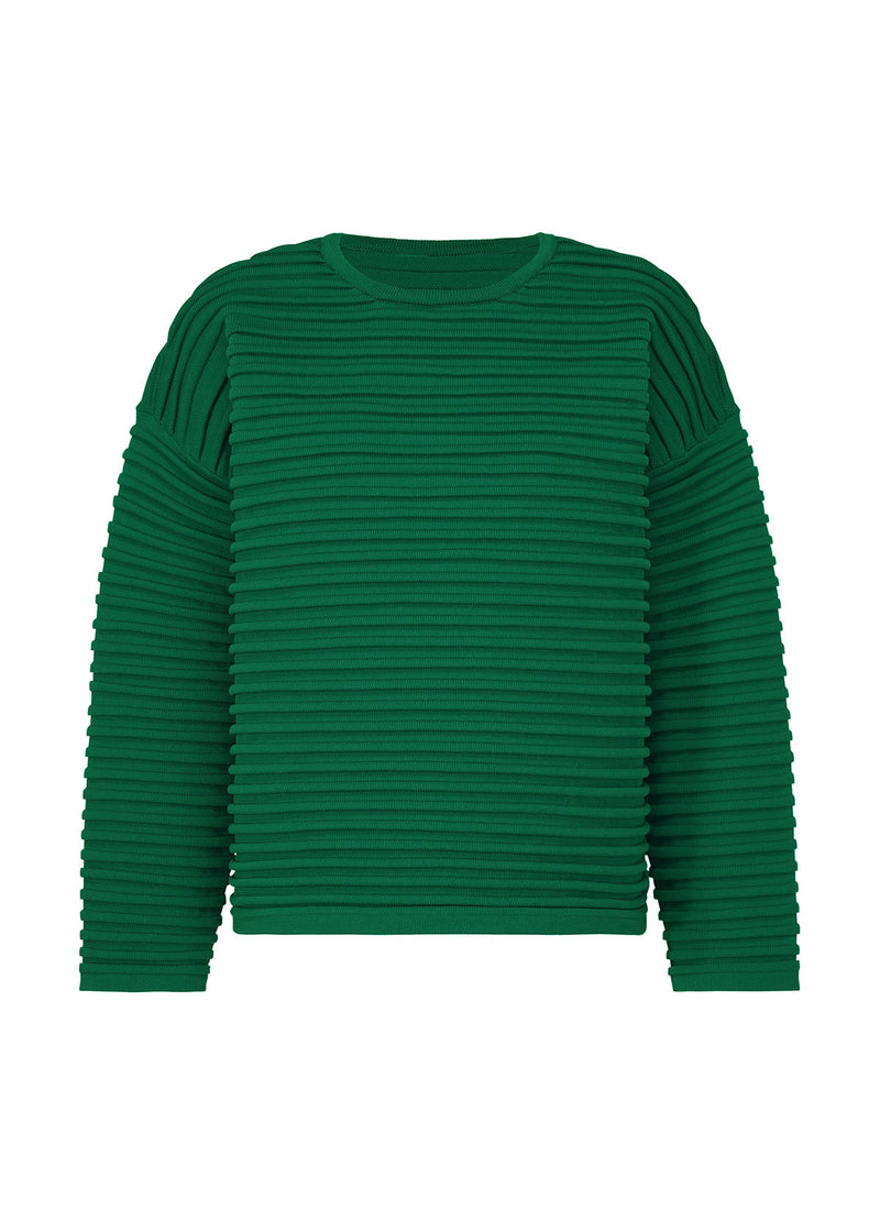 BISCUIT KNIT Top Dark Green