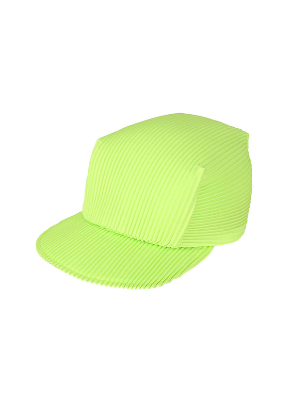 PLEATS CAP Hat Lime Yellow